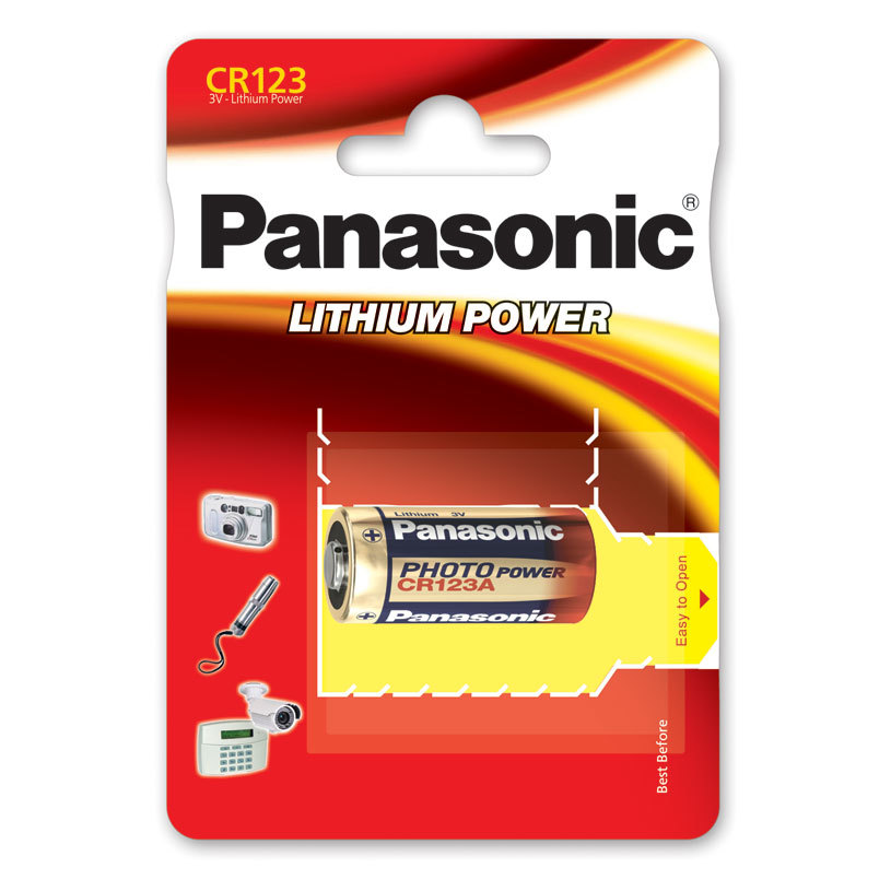 BATTERY PANASONIC CR123A BATTERY PANASONIC CR123A