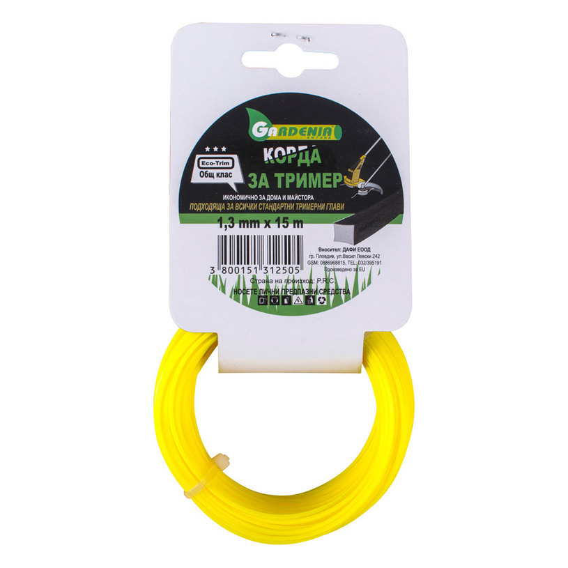 GARDENIA КОРДА ECO-TRIM 1.3 MM X 15M GARDENIA КОРДА ECO-TRIM 1.3 MM X 15M
