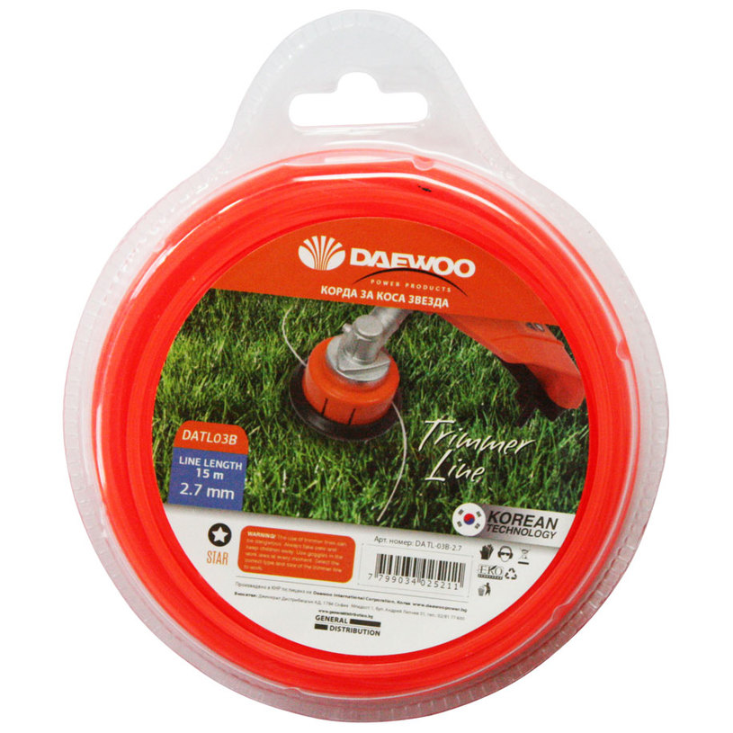 DAEWOO КОРДА ЗВЕЗДА 15М Х 2.70 ММ DAEWOO КОРДА ЗВЕЗДА 15М Х 2.70 ММ