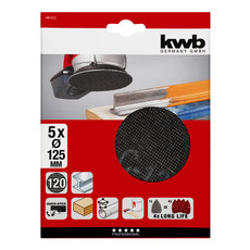 MESH SANDPAPERS 5 COUNT Ф125ММ N120 KWB MESH SANDPAPERS 5 COUNT Ф125ММ N120 KWB