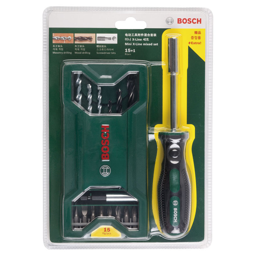 КОМПЛЕКТ СВРЕДЛА,БИТОВЕ И ОТВЕРТКА BOSCH 15 БРОЯ КОМПЛЕКТ СВРЕДЛА,БИТОВЕ И ОТВЕРТКА BOSCH 15 БРОЯ