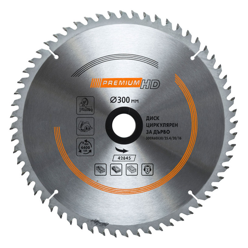 ДИСК ЗА ЦИРКУЛЯР 300X30X60T PREMIUM ДИСК ЗА ЦИРКУЛЯР 300X30X60T PREMIUM