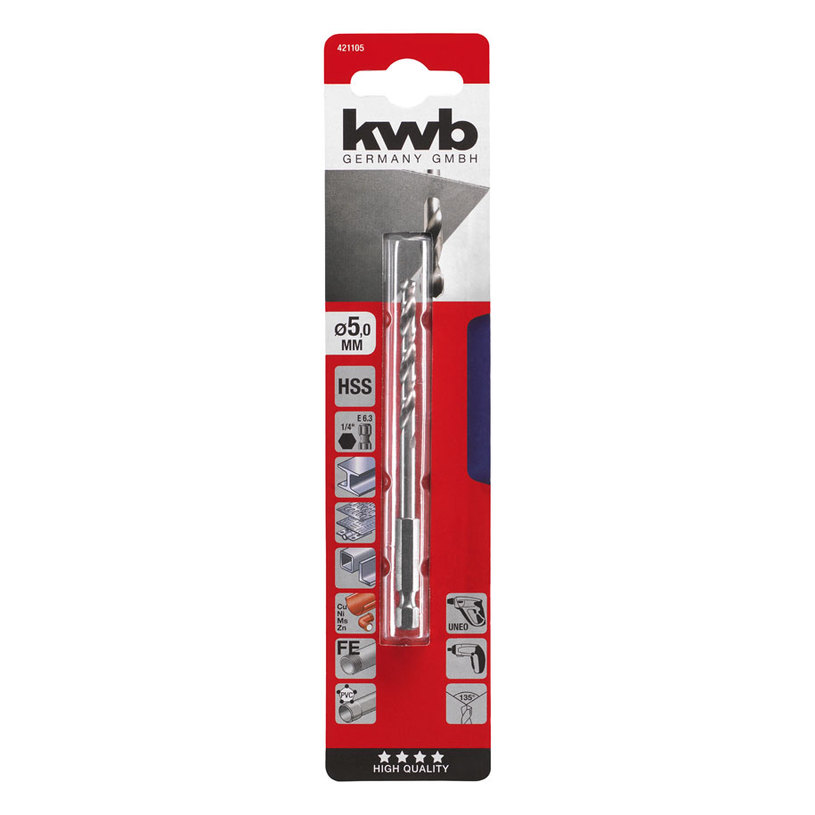 СВРЕДЛО ЗА МЕТАЛ KWB 5x70x104 СВРЕДЛО ЗА МЕТАЛ KWB 5x70x104