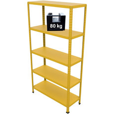 МЕТАЛЕН СТЕЛАЖ GRIMA 187X100X40 СМ. ЖЪЛТ МЕТАЛЕН СТЕЛАЖ GRIMA 187X100X40 СМ. ЖЪЛТ