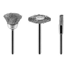 STEEL WIRE SET BRUSHES 3 PCS GRAPHITE 55H066 STEEL WIRE SET BRUSHES 3 PCS GRAPHITE 55H066