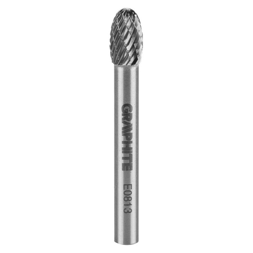 CARBIDE OVAL MILLER FOR METAL 8X13 MM GRAPHITE 55H364 CARBIDE OVAL MILLER FOR METAL 8X13 MM GRAPHITE 55H364