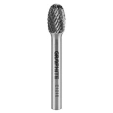 CARBIDE OVAL MILLER FOR METAL 10X16 MM GRAPHITE 55H365 CARBIDE OVAL MILLER FOR METAL 10X16 MM GRAPHITE 55H365