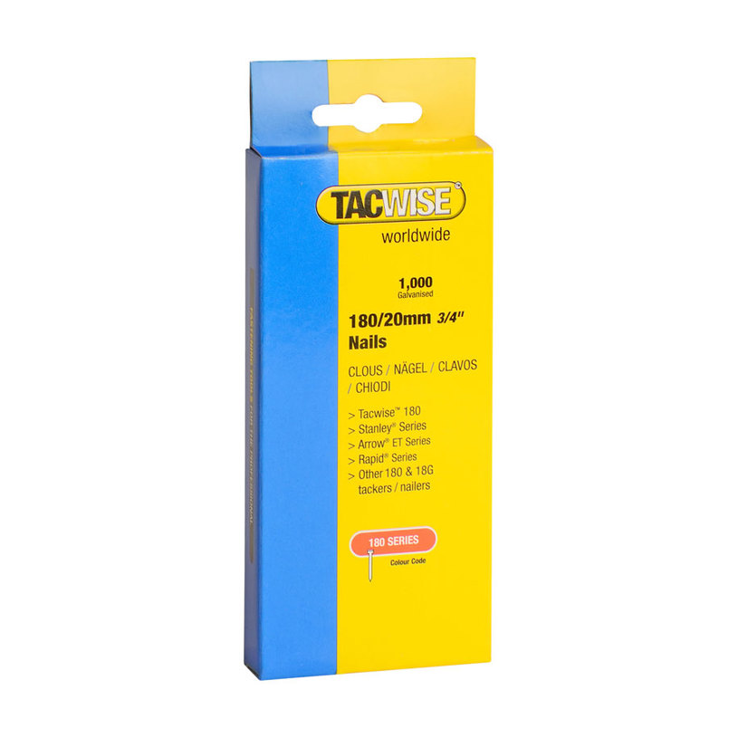 TACK NAILS 180/20 MM 1000 PCS TACWISE 1000 БРОЯ TACK NAILS 180/20 MM 1000 PCS TACWISE 1000 БРОЯ