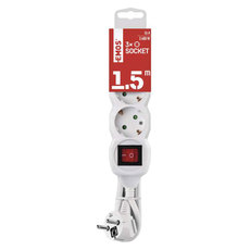 Distribution panel EMOS 3 SOCKETS 1.5M WITH KEY 16A Distribution panel EMOS 3 SOCKETS 1.5M WITH KEY 16A