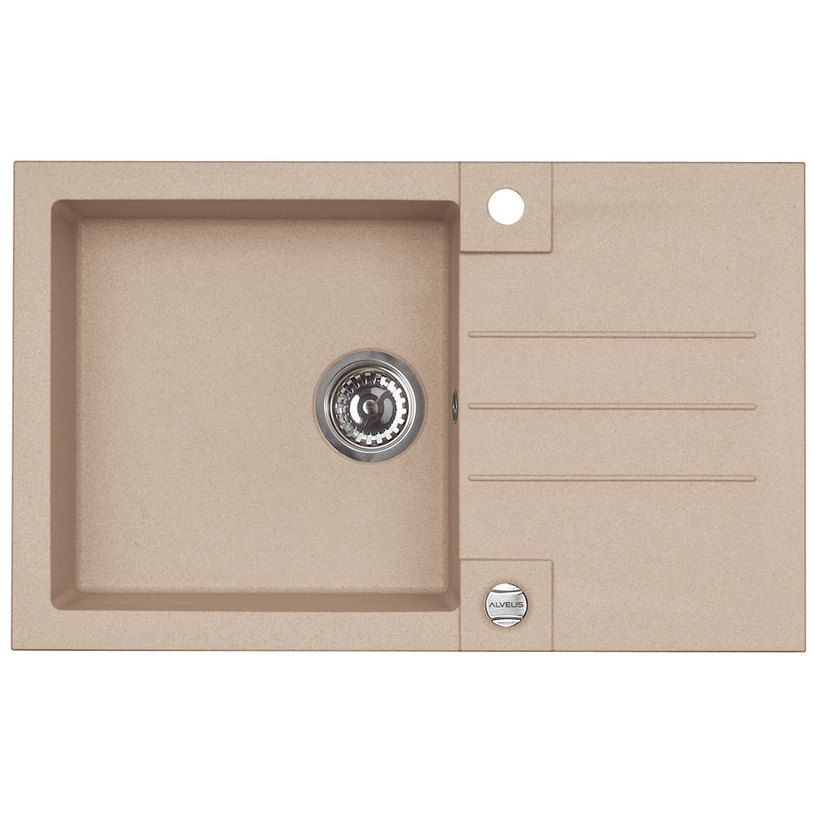 GRANITE KITCHEN SINK ALVEUS ROCK 130 78Х48Х18 СМ. БЕЖОВА GRANITE KITCHEN SINK ALVEUS ROCK 130 78Х48Х18 СМ. БЕЖОВА