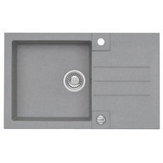 ГРАНИТНА КУХНЕНСКА МИВКА ALVEUS ROCK 130 78Х48Х18 СМ. СИВА ГРАНИТНА КУХНЕНСКА МИВКА ALVEUS ROCK 130 78Х48Х18 СМ. СИВА