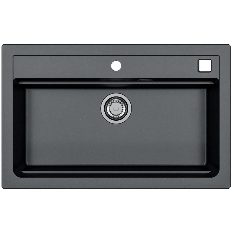 ГРАНИТНА КУХНЕНСКА МИВКА ALVEUS ATROX 40 79Х50Х19.5 СМ. ЧЕРНА ГРАНИТНА КУХНЕНСКА МИВКА ALVEUS ATROX 40 79Х50Х19.5 СМ. ЧЕРНА