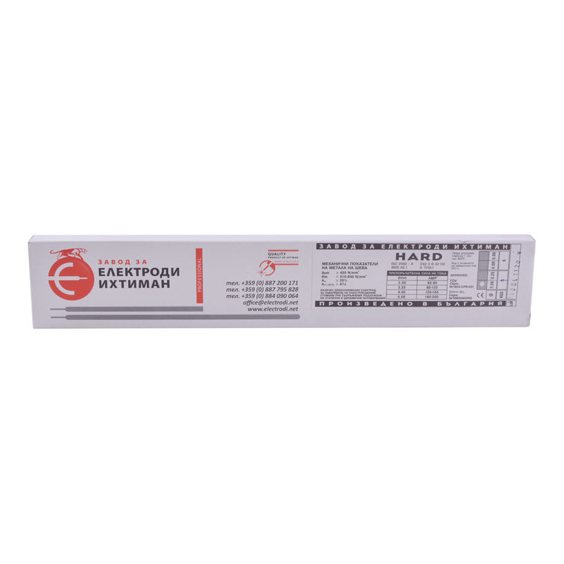 ELECTRODES BASIC Ф2.5 X 350 MM HARD ELECTRODES BASIC Ф2.5 X 350 MM HARD