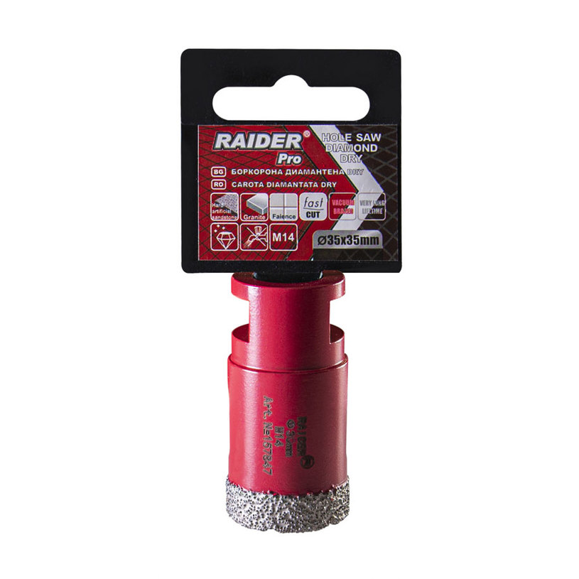 БОРКОРОНА DIAMOND DRY Ф 35 ММ M14 RAIDER PRO БОРКОРОНА DIAMOND DRY Ф 35 ММ M14 RAIDER PRO