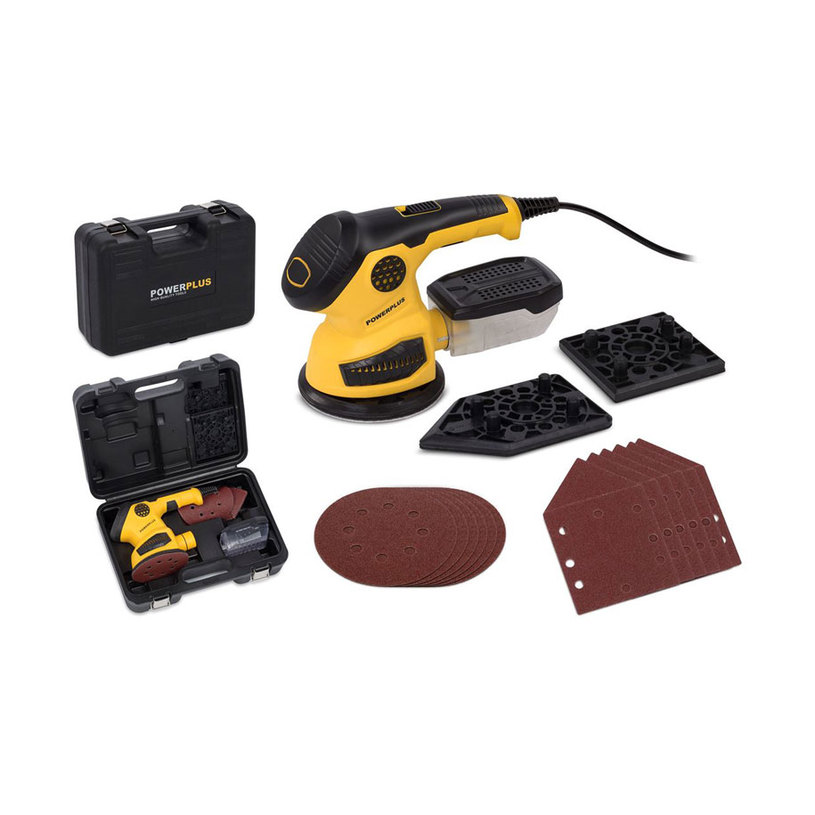3-IN-1 ECCENTRIC SANDER POWER PLUS POWX0485 125 мм, 260 W, TOOL CASE 3-IN-1 ECCENTRIC SANDER POWER PLUS POWX0485 125 мм, 260 W, TOOL CASE