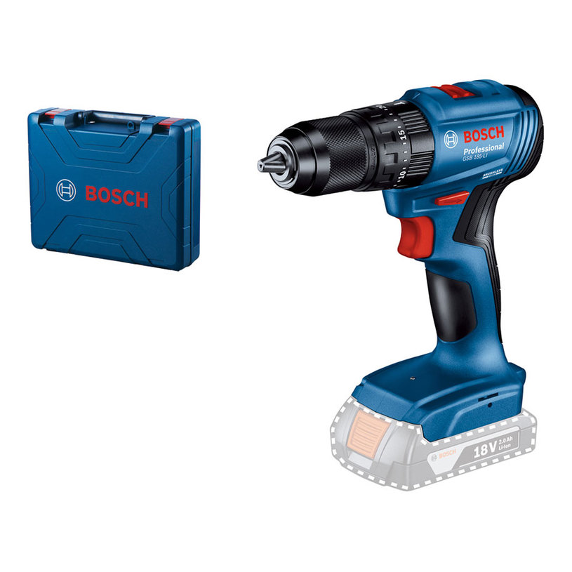 CORDLESS BRUSHLESS IMPACT D DRILL BOSCH PROFESSIONAL GSB 185 18 V, 50.00 nm, WITHOUT BATTERY AND CHARGER, TOOL CASE CORDLESS BRUSHLESS IMPACT D DRILL BOSCH PROFESSIONAL GSB 185 18 V, 50.00 nm, WITHOUT BATTERY AND CHARGER, TOOL CASE