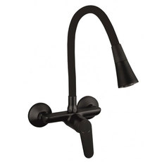 WALL-MOUNTED KITCHEN MIXER INTER CERAMIC LINNI ИЗЦЯЛО ЧЕРЕН МАТ WALL-MOUNTED KITCHEN MIXER INTER CERAMIC LINNI ИЗЦЯЛО ЧЕРЕН МАТ