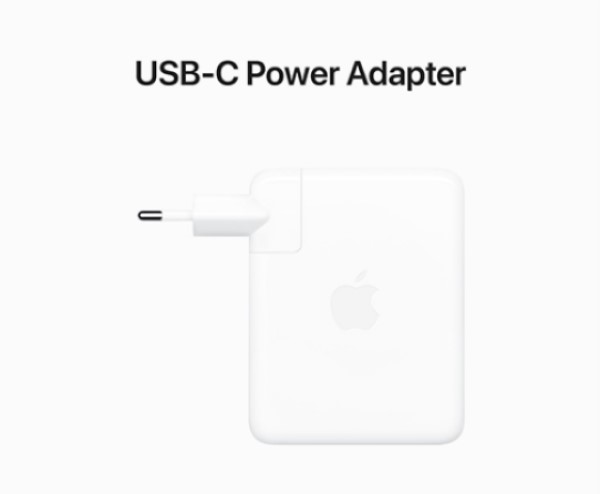 USB-C Power adapter in the box