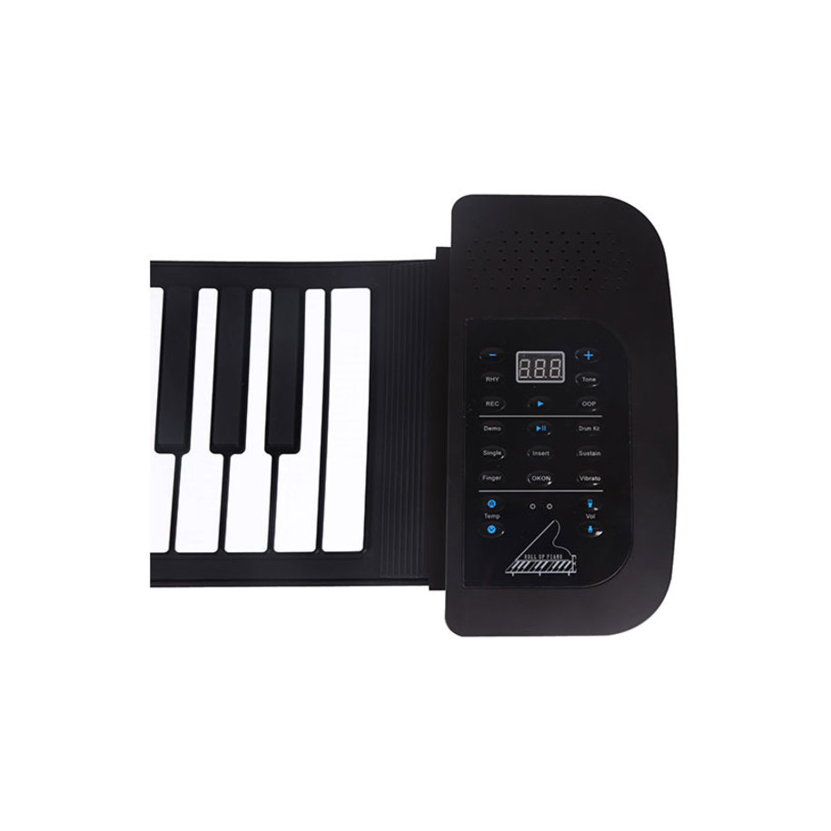 Silicone keyboard that rolls up for easy carrying