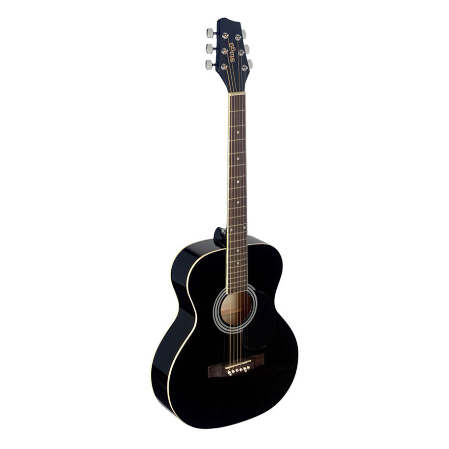 STAGG SA20D BLK Acoustic Guitar, 4/4 Dreadnought, Black