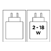 2-18W charger included 2-18W charger included