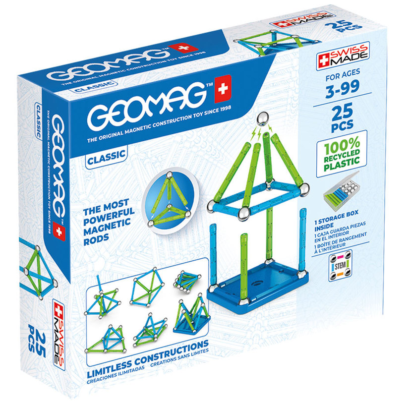 МАГНИТЕН КОНСТРУКТОР GEOMAG CLASSIC RECYCLED 25 МАГНИТЕН КОНСТРУКТОР GEOMAG CLASSIC RECYCLED 25