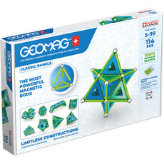 MAGNETIC BUILDING SET GEOMAG CLASSIC PANELS 114 MAGNETIC BUILDING SET GEOMAG CLASSIC PANELS 114