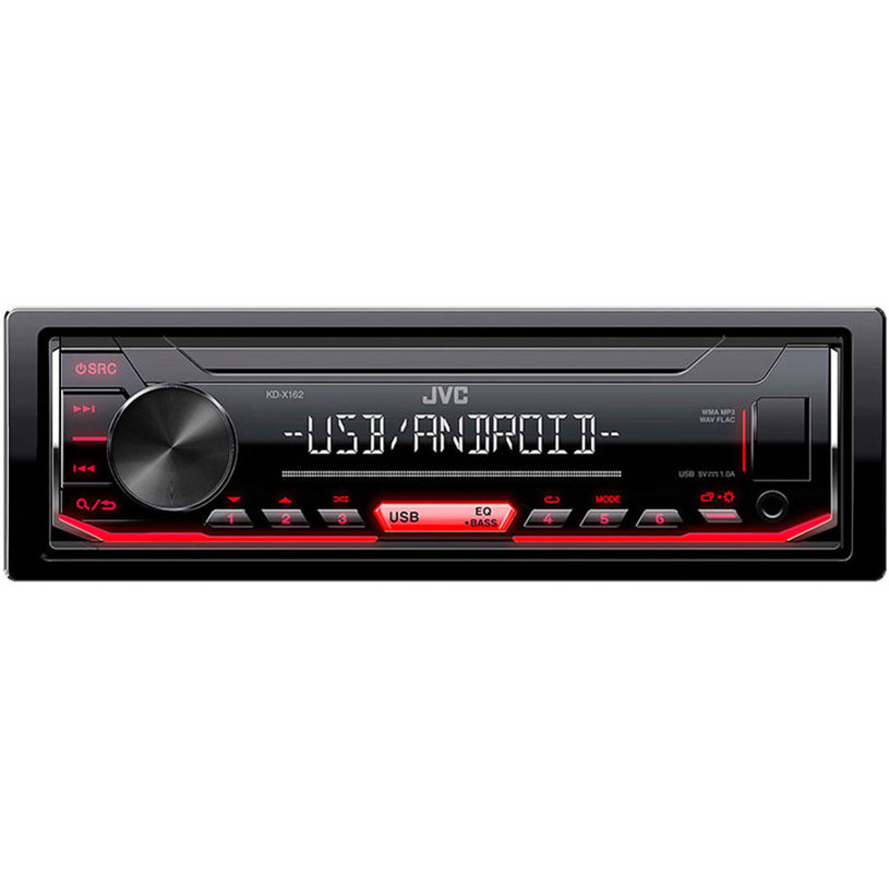 Car receiver JVC KD-X162 4 X 50 W, USB Car receiver JVC KD-X162 4 X 50 W, USB