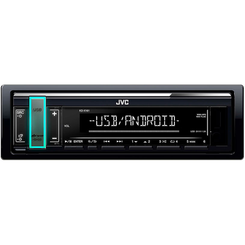 Авто Ресийвър JVC KD-X161 4 X 50 W, USB Авто Ресийвър JVC KD-X161 4 X 50 W, USB