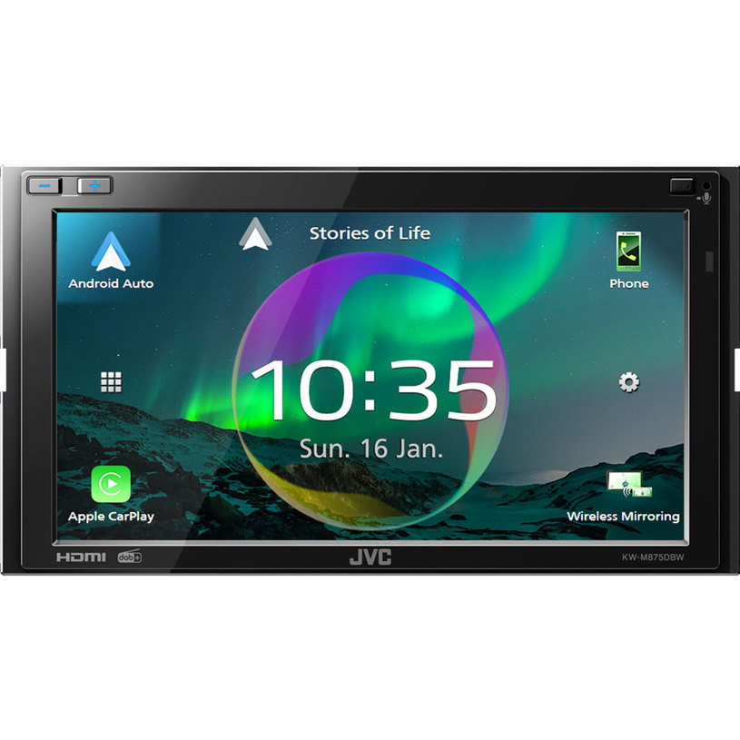 Car receiver JVC KW-M875DBW BLUETOOTH, 4 X 45 W, USB Car receiver JVC KW-M875DBW BLUETOOTH, 4 X 45 W, USB