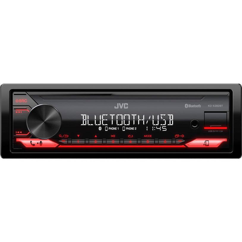 Авто Ресийвър JVC KD-X282BT BLUETOOTH, 4 X 50 W, USB Авто Ресийвър JVC KD-X282BT BLUETOOTH, 4 X 50 W, USB
