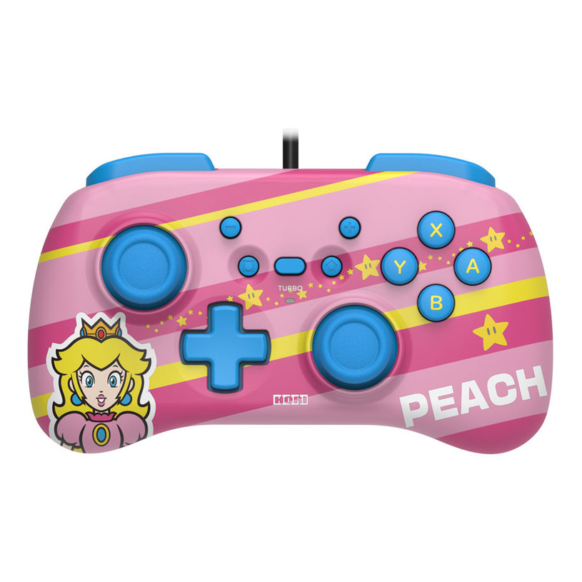 WIRED CONTROLLER HORI HORIPAD MINI PEACH NINTENDO SWITCH WIRED CONTROLLER HORI HORIPAD MINI PEACH NINTENDO SWITCH
