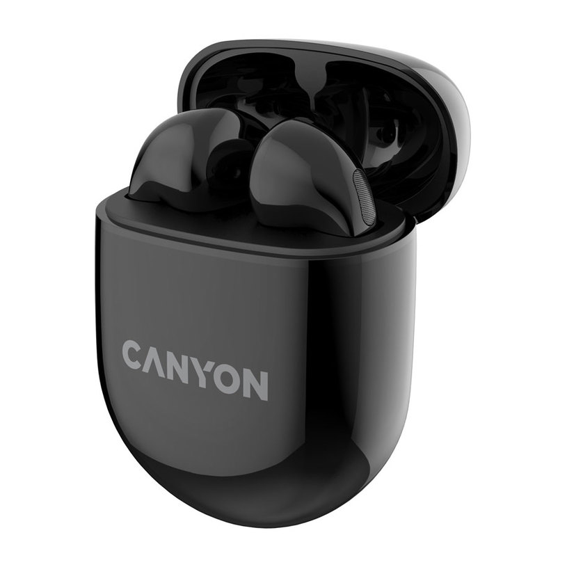 True wireless headphones CANYON CNS-TWS6B WIRELESS, BLACK True wireless headphones CANYON CNS-TWS6B WIRELESS, BLACK