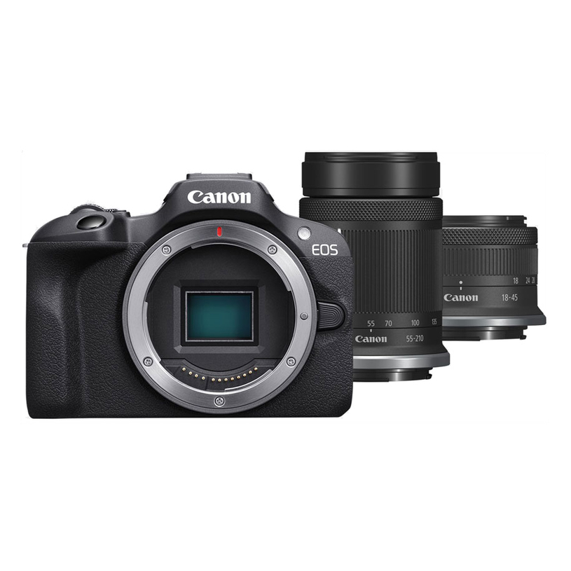 Mirrorless camera CANON EOS R100+RF-S18-45+RF-S 55-210 24.1 MPx, WI-FI, MIRRORLESS Mirrorless camera CANON EOS R100+RF-S18-45+RF-S 55-210 24.1 MPx, WI-FI, MIRRORLESS
