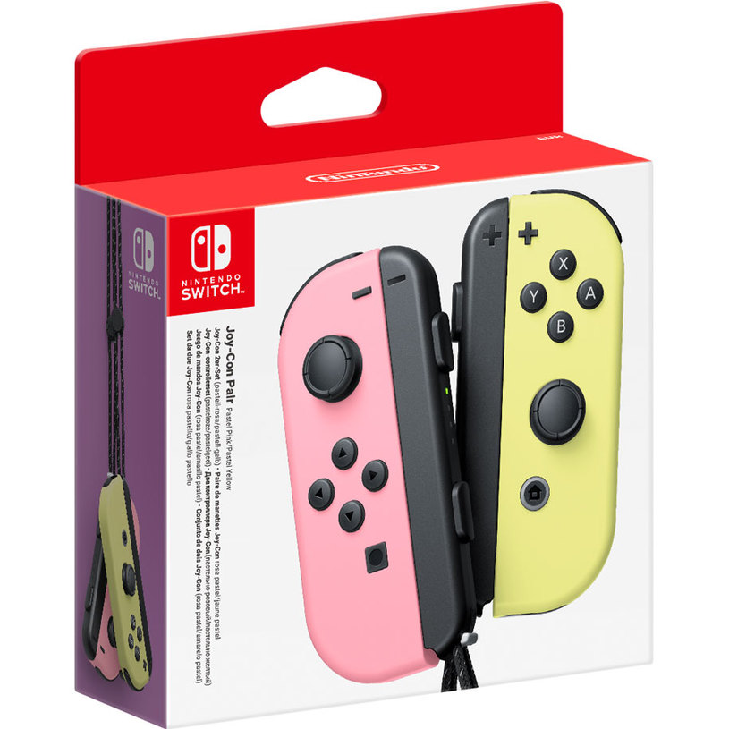 JOY-CON PAIR NINTENDO SWITCH PAIR PINK/YELLOW JOY-CON PAIR NINTENDO SWITCH PAIR PINK/YELLOW