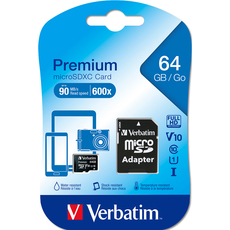 Карта памет VERBATIM SDXC/64GB КЛАС 10 Карта памет VERBATIM SDXC/64GB КЛАС 10
