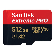 Memory card SANDISK EXTREME PRO 512GB 200MB CLASS 10 A2 Memory card SANDISK EXTREME PRO 512GB 200MB CLASS 10 A2