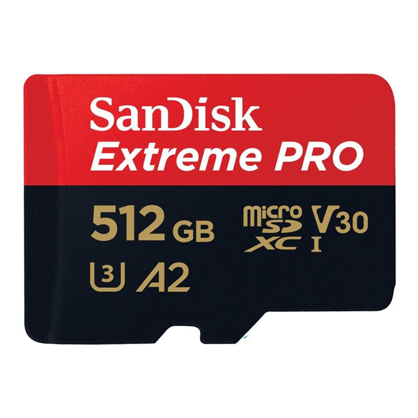 Memory card SANDISK EXTREME PRO 512GB 200MB CLASS 10 A2