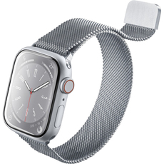 Каишка от неръждаема стоман с магнитно захващане CELLULAR LINE за Smart Watch APPLE 38/40/41 mm - Silver Каишка от неръждаема стоман с магнитно захващане CELLULAR LINE за Smart Watch APPLE 38/40/41 mm - Silver