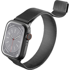 Каишка от неръждаема стоман с магнитно захващане CELLULAR LINE за Smart Watch APPLE 42/44/45/49 mm - Black Каишка от неръждаема стоман с магнитно захващане CELLULAR LINE за Smart Watch APPLE 42/44/45/49 mm - Black