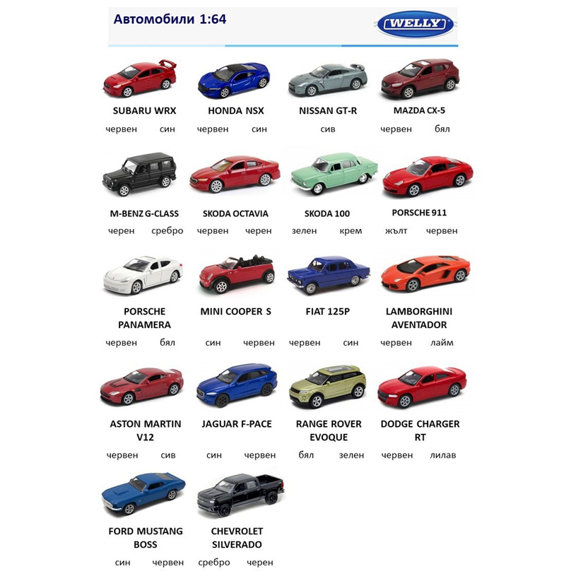 CART WELLY BOX 1:64 52020 ASSORTMENT CART WELLY BOX 1:64 52020 ASSORTMENT
