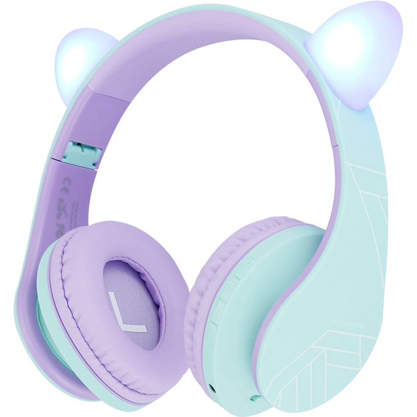 Headphones POWERLOCUS P2 KIDS CAT PUR/GREE Headphones POWERLOCUS P2 KIDS CAT PUR/GREE
