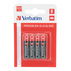 VERBATIM ALKALINE BATTERY AAA X 4 VERBATIM ALKALINE BATTERY AAA X 4