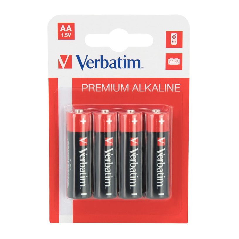 BATTERIES VERBATIM AA X 4 BATTERIES VERBATIM AA X 4
