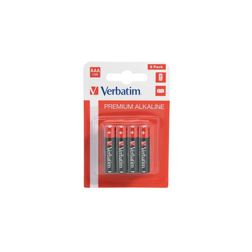BATTERIES VERBATIM AAA X 8 BATTERIES VERBATIM AAA X 8