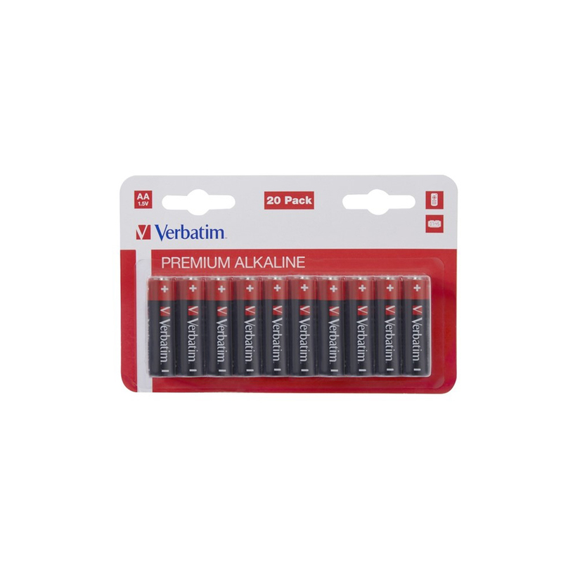 БАТЕРИИ VERBATIM AA X 20 БАТЕРИИ VERBATIM AA X 20