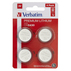 VERBATIM LITHIUM BATTERY CR2430 3V X 4 VERBATIM LITHIUM BATTERY CR2430 3V X 4