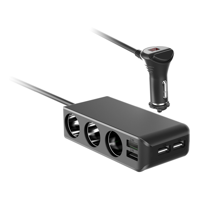 ЗАРЯДНО 12V DIVA 3xSOCKET SPLIT/4xUSB ЗАРЯДНО 12V DIVA 3xSOCKET SPLIT/4xUSB