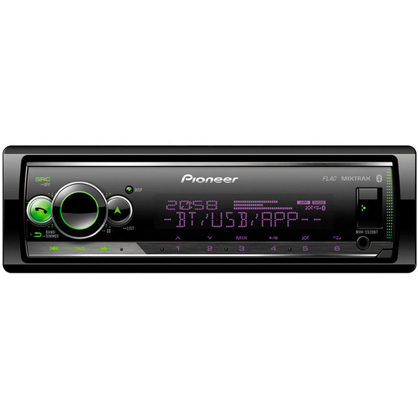 Авто Ресийвър PIONEER MVH-S520BT BLUETOOTH, 4 X 50 W, USB Авто Ресийвър PIONEER MVH-S520BT BLUETOOTH, 4 X 50 W, USB