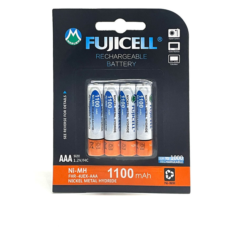 RECHARGEABLE BATTERIES FUJICELL AAA 1100 mAh RECHARGEABLE BATTERIES FUJICELL AAA 1100 mAh